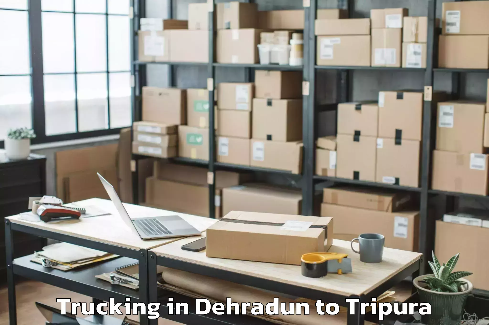 Book Your Dehradun to Pencharthal Trucking Today